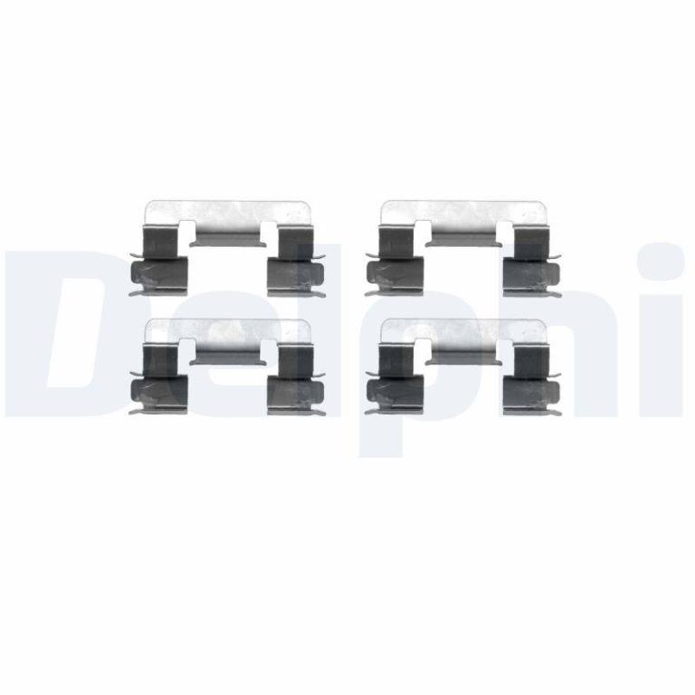 Kit acessórios de pastilhas de travão DELPHI LX0376