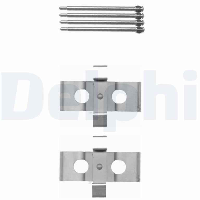 Kit acessórios de pastilhas de travão DELPHI LX0393