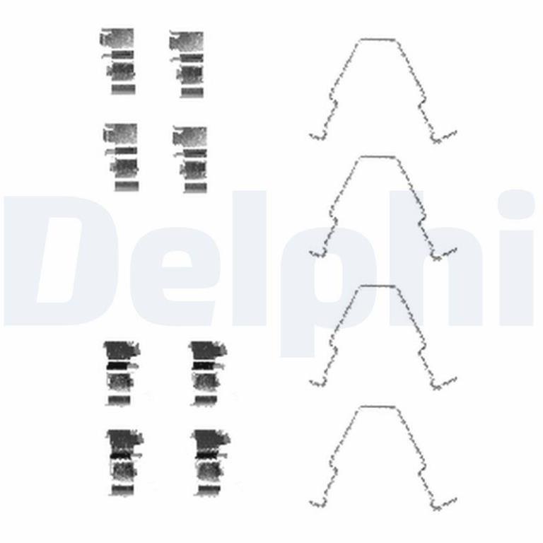 Kit d'accessoires pour plaquette de frein à disque DELPHI LX0414