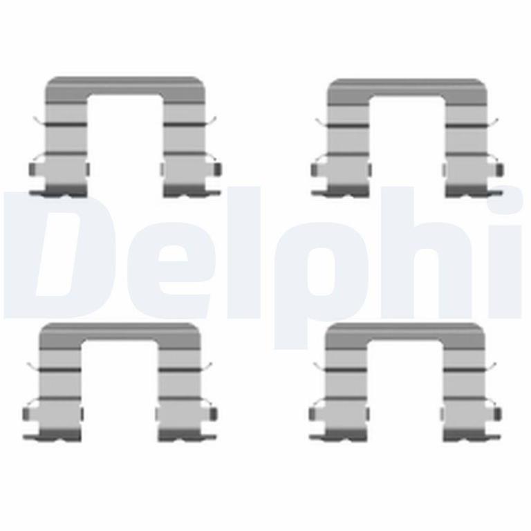 Kit d'accessoires pour plaquette de frein à disque DELPHI LX0416