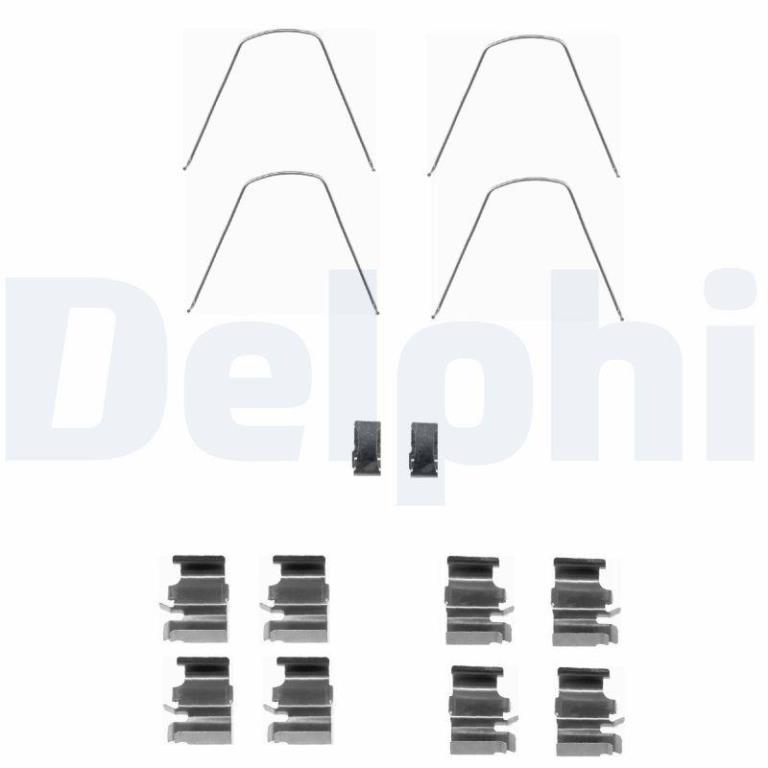 Kit d'accessoires pour plaquette de frein à disque DELPHI LX0423