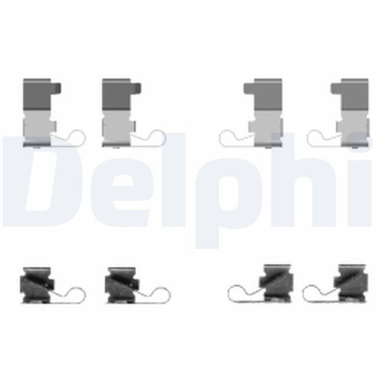 Kit acessórios de pastilhas de travão DELPHI LX0434