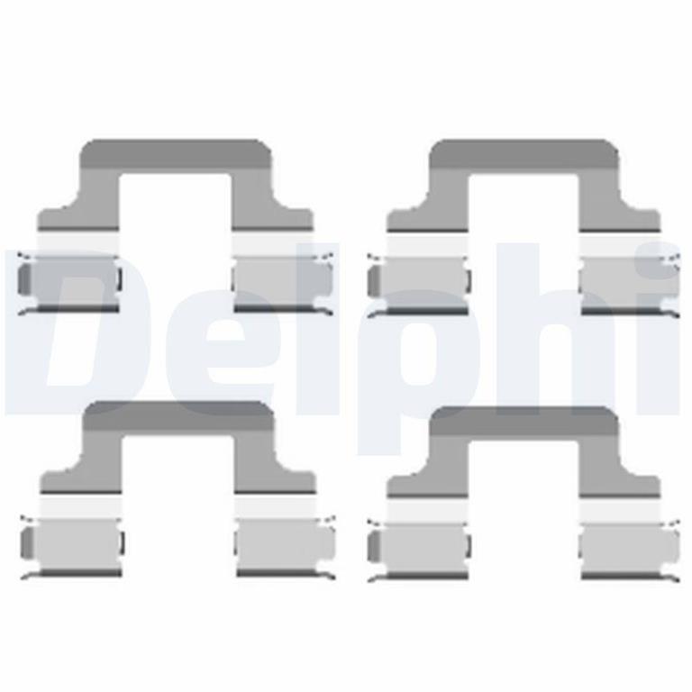 Kit acessórios de pastilhas de travão DELPHI LX0437