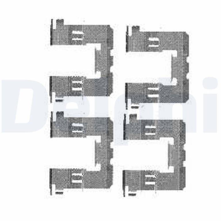 Kit d'accessoires pour plaquette de frein à disque DELPHI ref. LX0453