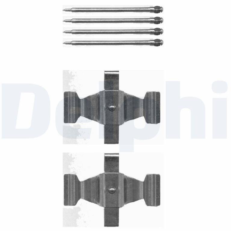 Kit d'accessoires pour plaquette de frein à disque DELPHI LX0464