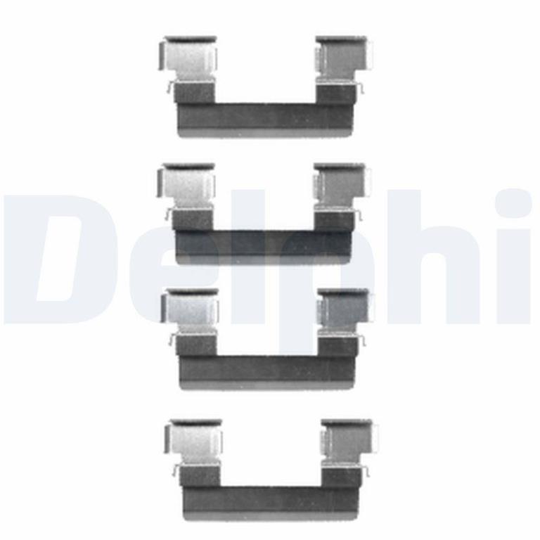 Kit acessórios de pastilhas de travão DELPHI LX0466