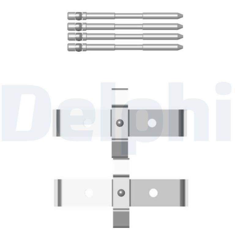 Kit d'accessoires pour plaquette de frein à disque DELPHI LX0469