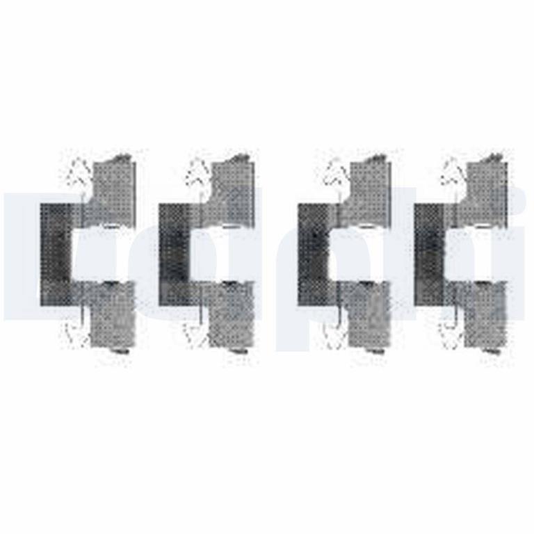 Kit de accesorios para pastillas de frenos DELPHI ref. LX0474