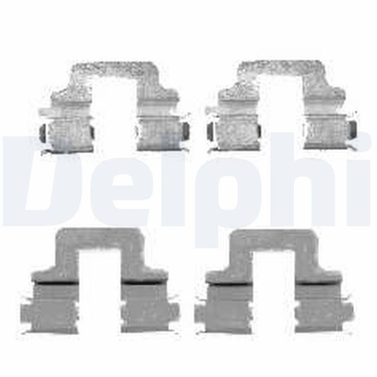Kit d'accessoires pour plaquette de frein à disque DELPHI LX0480