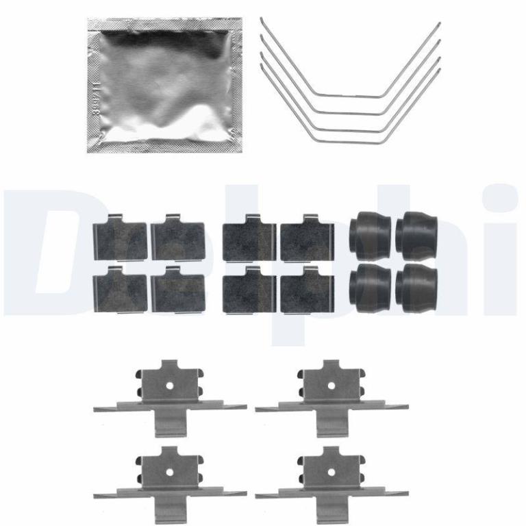 Kit de accesorios para pastillas de frenos DELPHI ref. LX0521