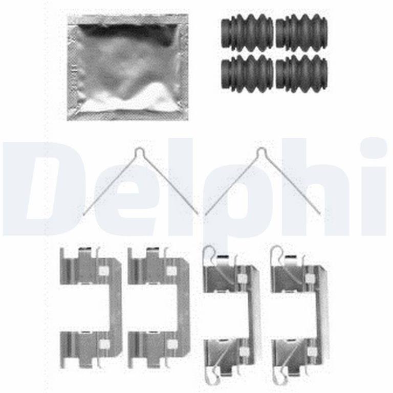 Kit acessórios de pastilhas de travão DELPHI ref. LX0568