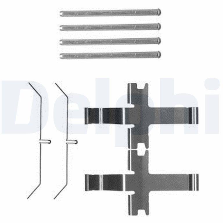 Kit acessórios de pastilhas de travão DELPHI LX0601