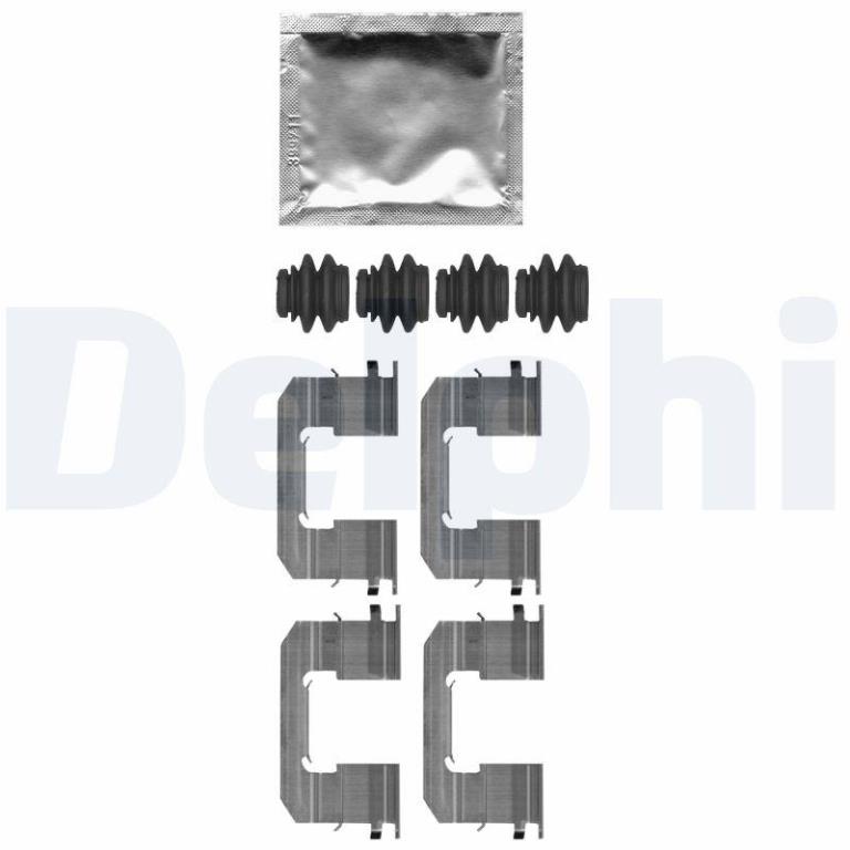 Kit acessórios de pastilhas de travão DELPHI LX0663
