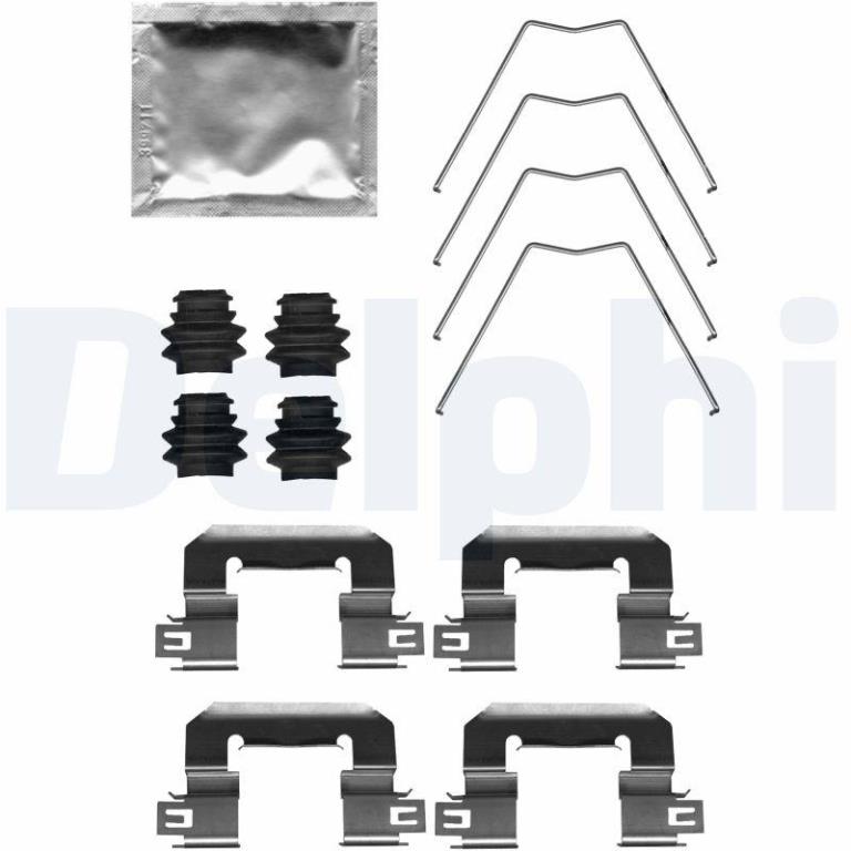 Kit d'accessoires pour plaquette de frein à disque DELPHI LX0711