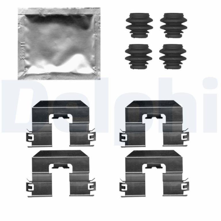 Kit acessórios de pastilhas de travão DELPHI LX0729