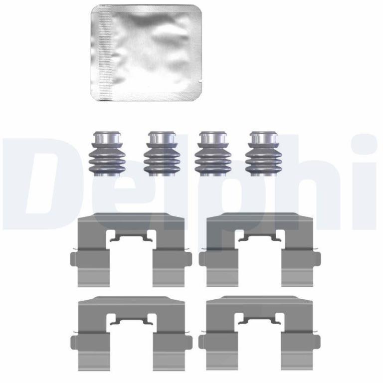 Kit acessórios de pastilhas de travão DELPHI LX0731