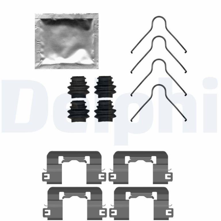 Kit d'accessoires pour plaquette de frein à disque DELPHI LX0741