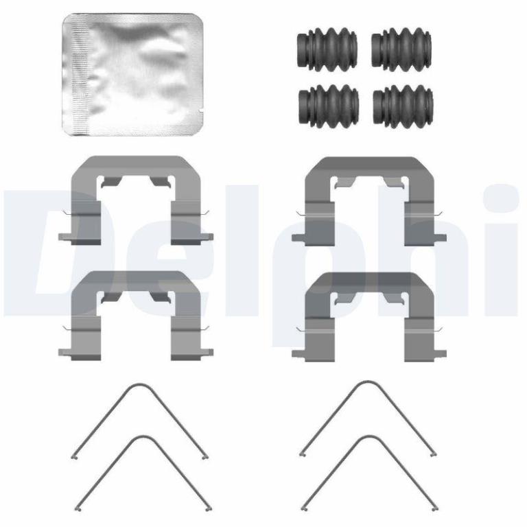 Kit acessórios de pastilhas de travão DELPHI LX0771