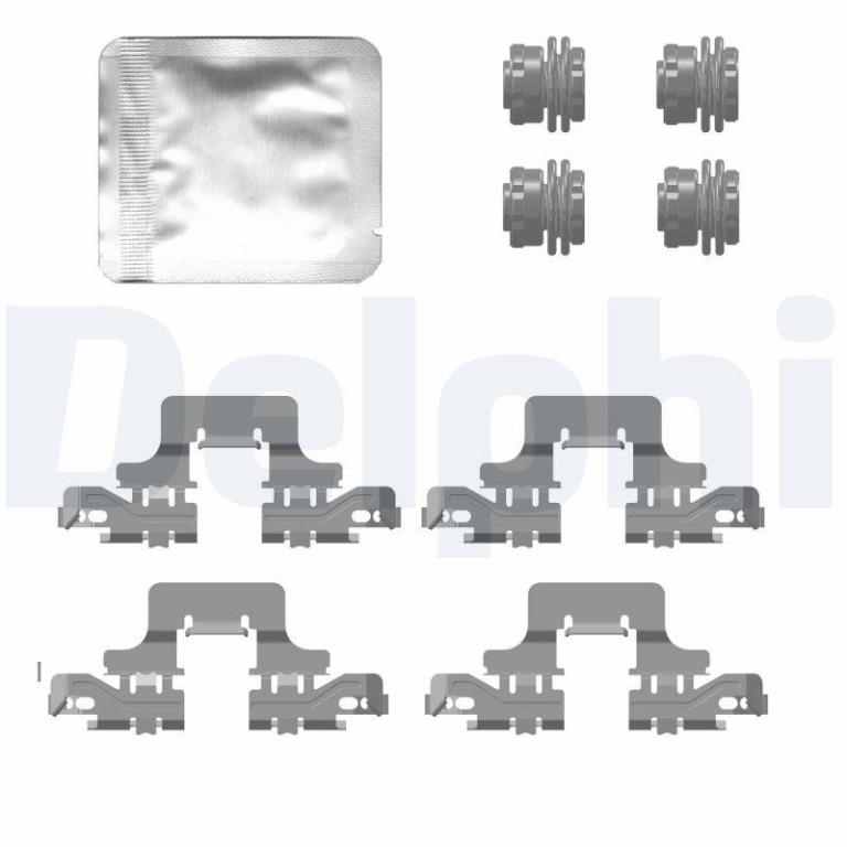 Kit d'accessoires pour plaquette de frein à disque DELPHI LX0776