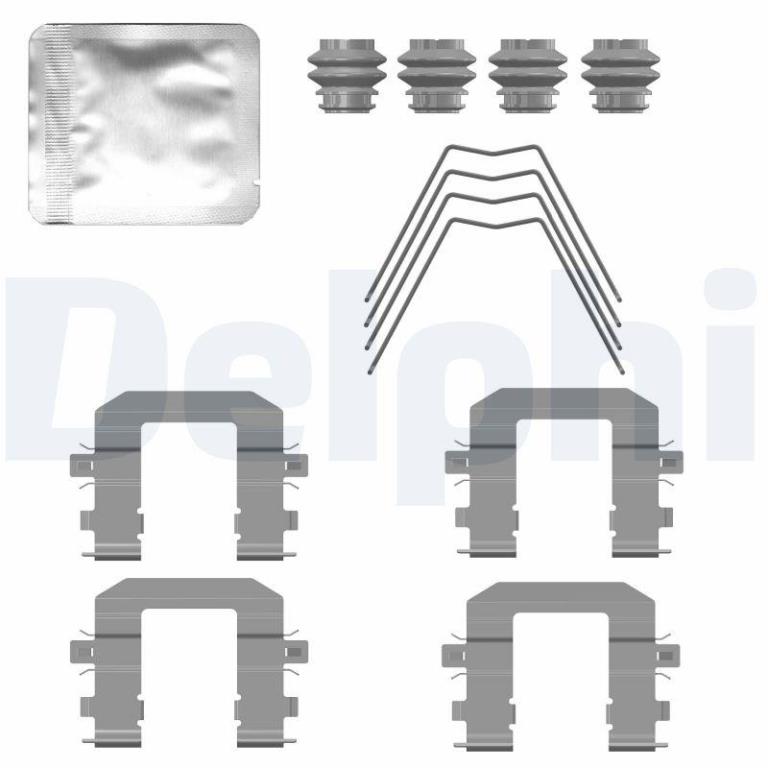 Kit d'accessoires pour plaquette de frein à disque DELPHI LX0779