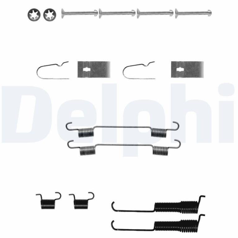 Juego de accesorios, zapatas de freno DELPHI ref. LY1296