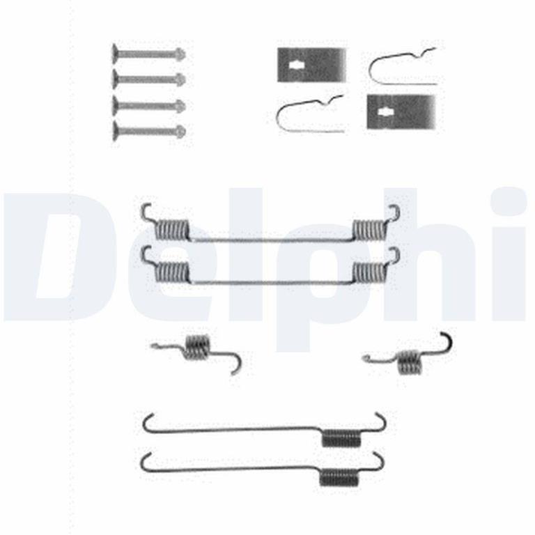Juego de accesorios, zapatas de freno DELPHI ref. LY1388
