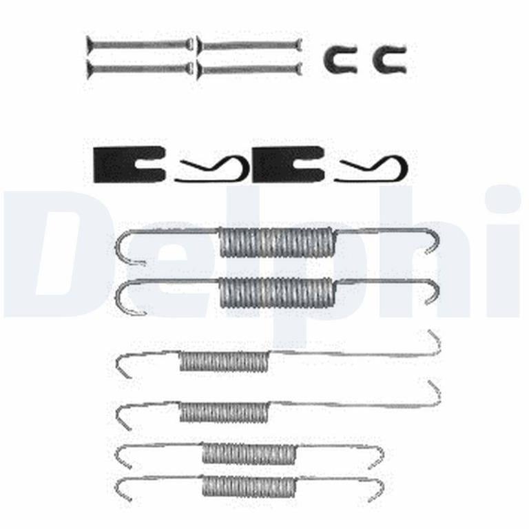 Kit d'accessoires pour mâchoire de frein à tambour DELPHI LY1394