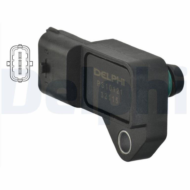 Sensor, presión colector de admisión DELPHI ref. PS10121