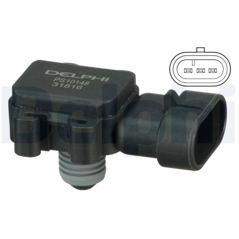 Sensor de pressão de admissão DELPHI PS10148