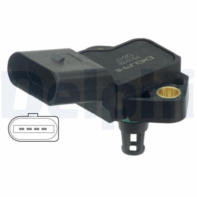 Sensor, presión colector de admisión DELPHI PS10159