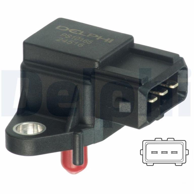 Sensor, presión colector de admisión DELPHI ref. PS10165