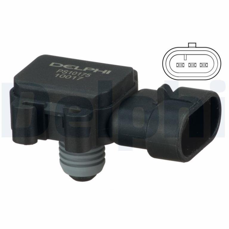 Sensor, presión colector de admisión DELPHI ref. PS10175