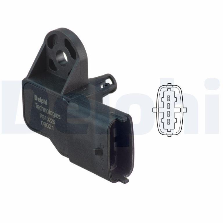 Sensor, presión colector de admisión DELPHI PS10226