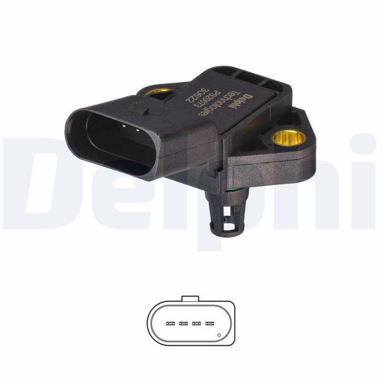 Sensor, presión colector de admisión DELPHI ref. PS20073-12B1