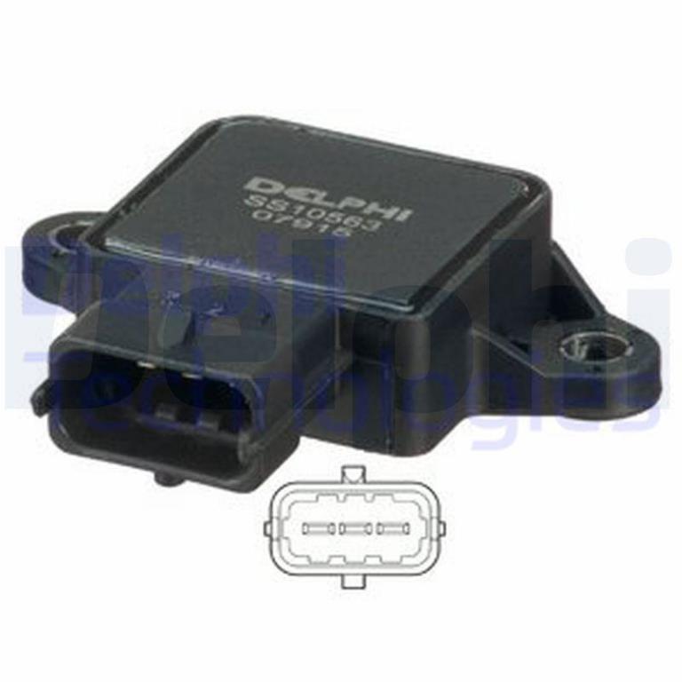 Sensor de posição, borboleta de admissão DELPHI ref. SS10563-12B1