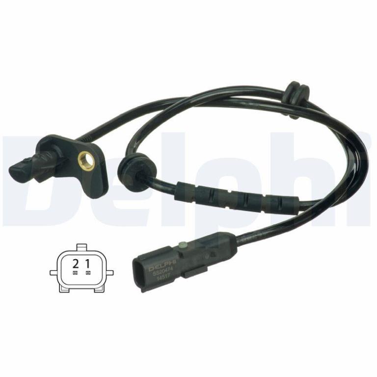 Capteur ABS (Capteur de vitesse de roue) DELPHI ref. SS20474