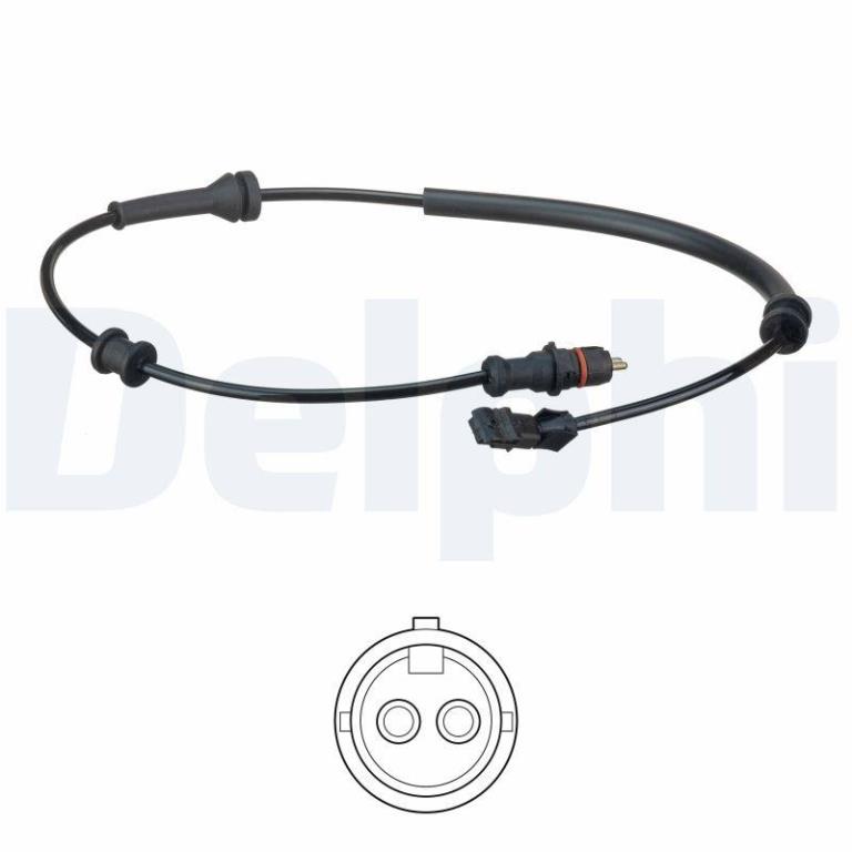 Capteur ABS (Capteur de vitesse de roue) DELPHI ref. SS20588