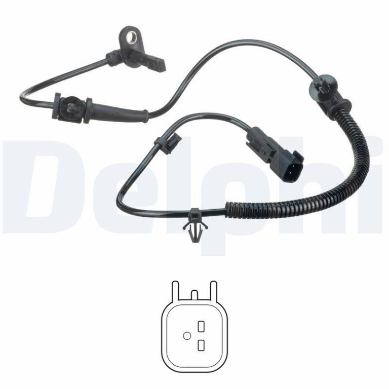 Capteur ABS (Capteur de vitesse de roue) DELPHI ref. SS20594