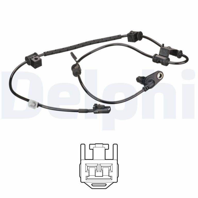 Capteur ABS (Capteur de vitesse de roue) DELPHI ref. SS21039