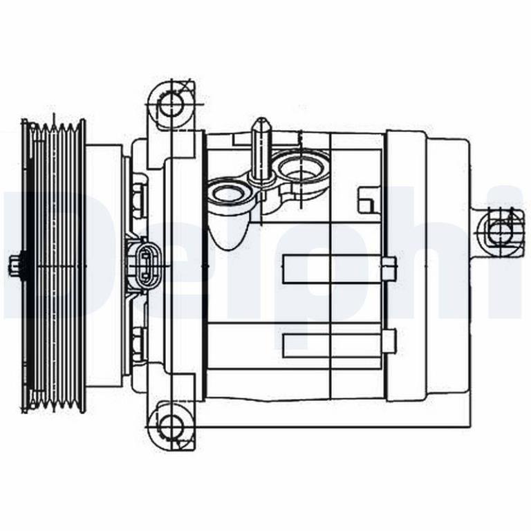 Compresseur, climatisation DELPHI ref. TSP0155984