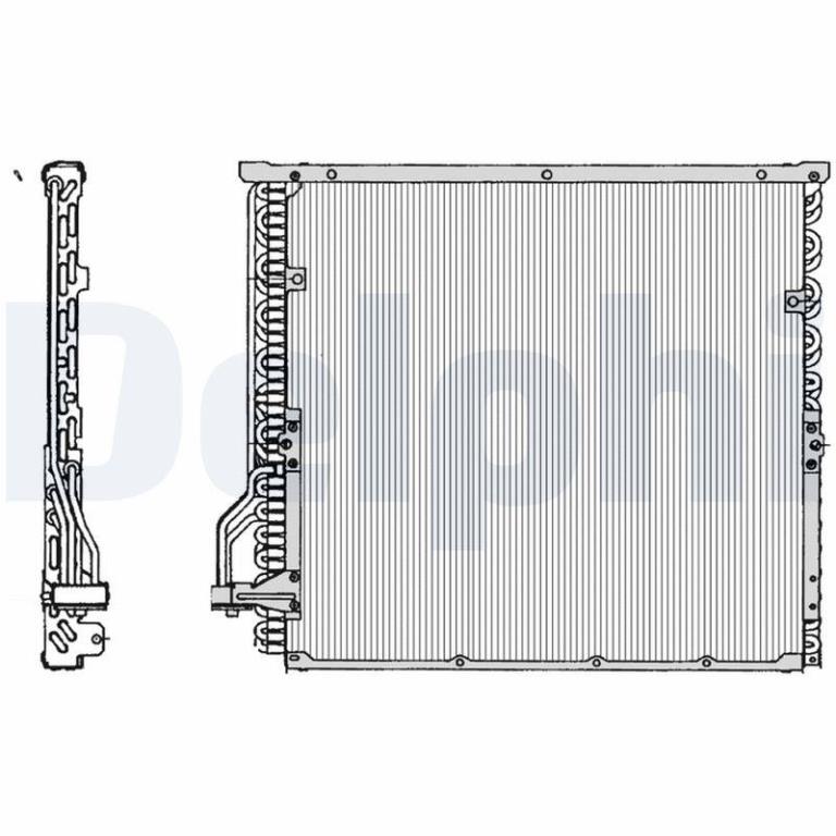 Condenseur, climatisation (Radiateur de climatisation) DELPHI ref. TSP0225014