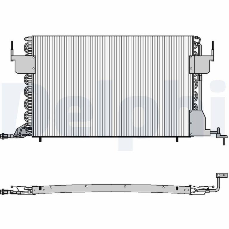 Condenseur, climatisation (Radiateur de climatisation) DELPHI ref. TSP0225021