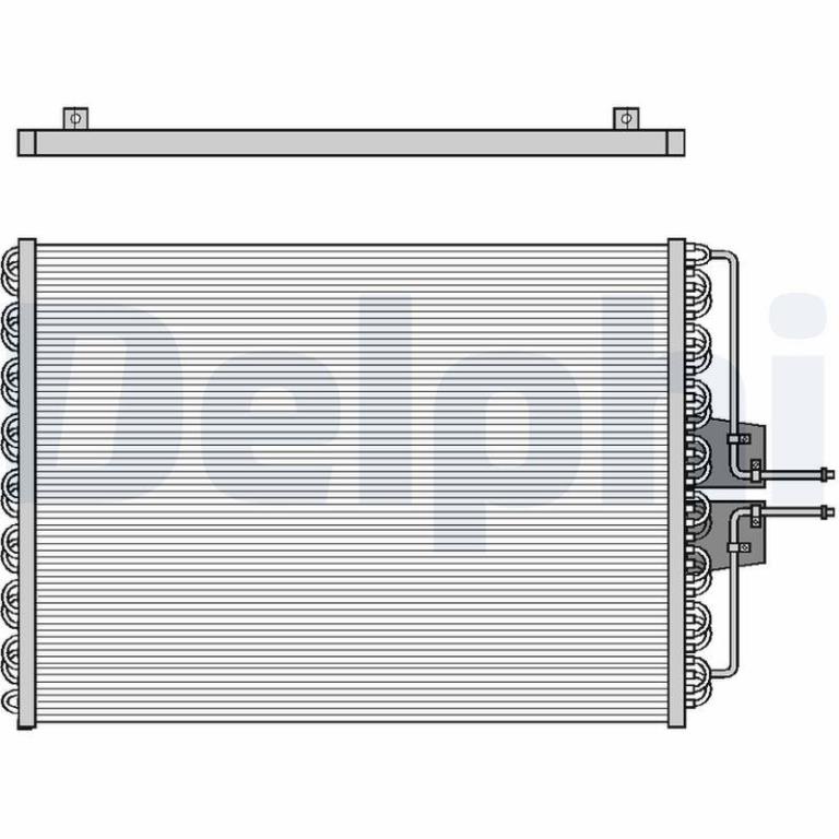 Condenseur, climatisation (Radiateur de climatisation) DELPHI ref. TSP0225061