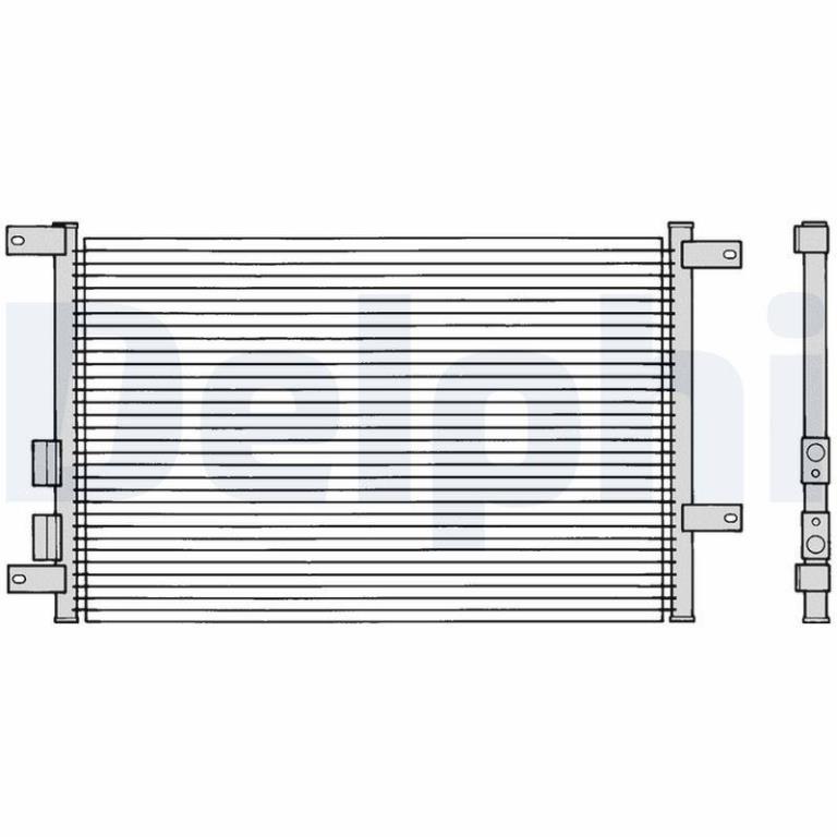 Condenseur, climatisation (Radiateur de climatisation) DELPHI ref. TSP0225108