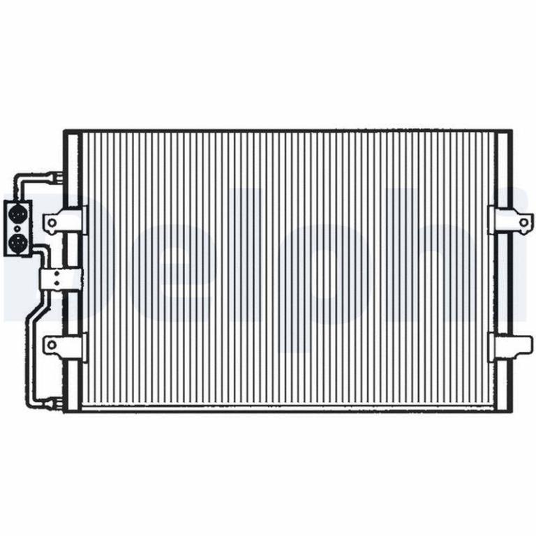 Condenseur, climatisation (Radiateur de climatisation) DELPHI ref. TSP0225110