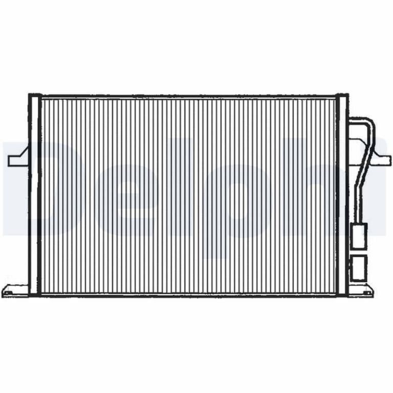 Condenseur, climatisation (Radiateur de climatisation) DELPHI ref. TSP0225112