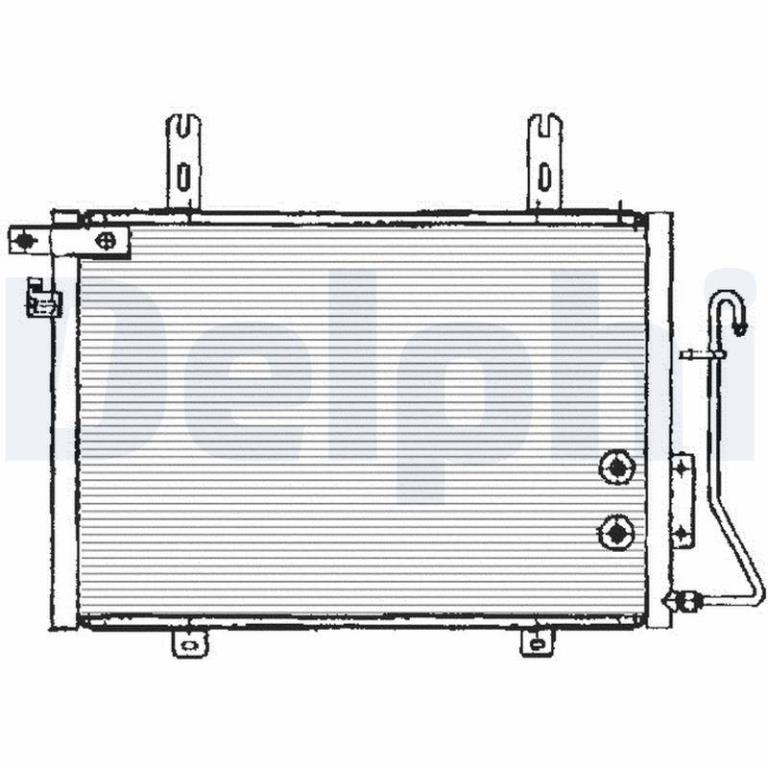 Condenseur, climatisation (Radiateur de climatisation) DELPHI ref. TSP0225133
