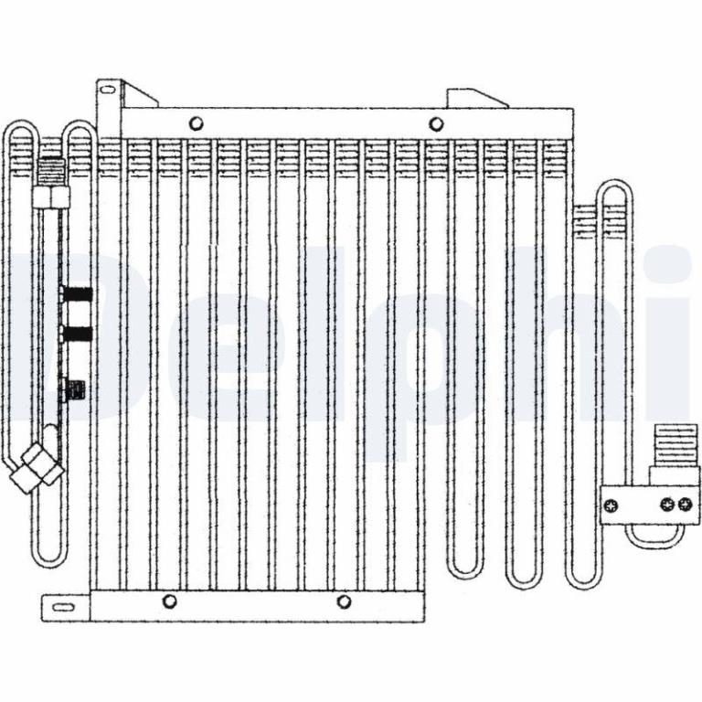Condenseur, climatisation (Radiateur de climatisation) DELPHI ref. TSP0225170