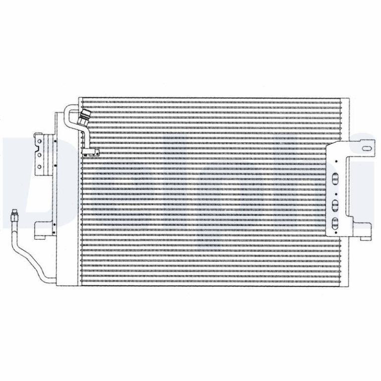 Condenseur, climatisation (Radiateur de climatisation) DELPHI ref. TSP0225210
