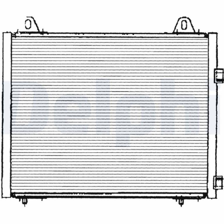 Condenseur, climatisation (Radiateur de climatisation) DELPHI ref. TSP0225222